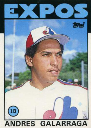 1986 Topps Andres Galarraga