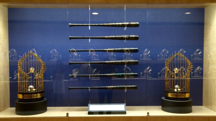 Dodger World Series Trophies