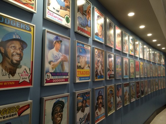 Dodger Stadium Club House Baseball Card Wall Art